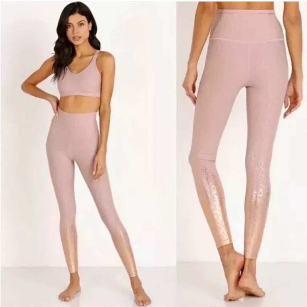 Beyond Yoga Gold Ombre High-Waisted Leggings